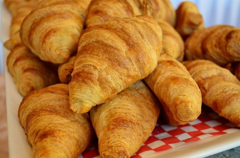 pile of Croissants for Breakfast
