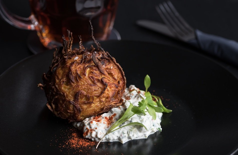 food decorated with paprika