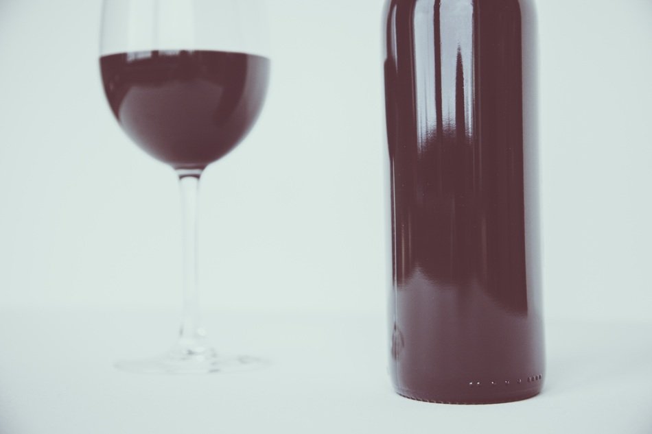 wine and glass