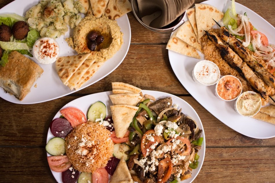 greek food on the table