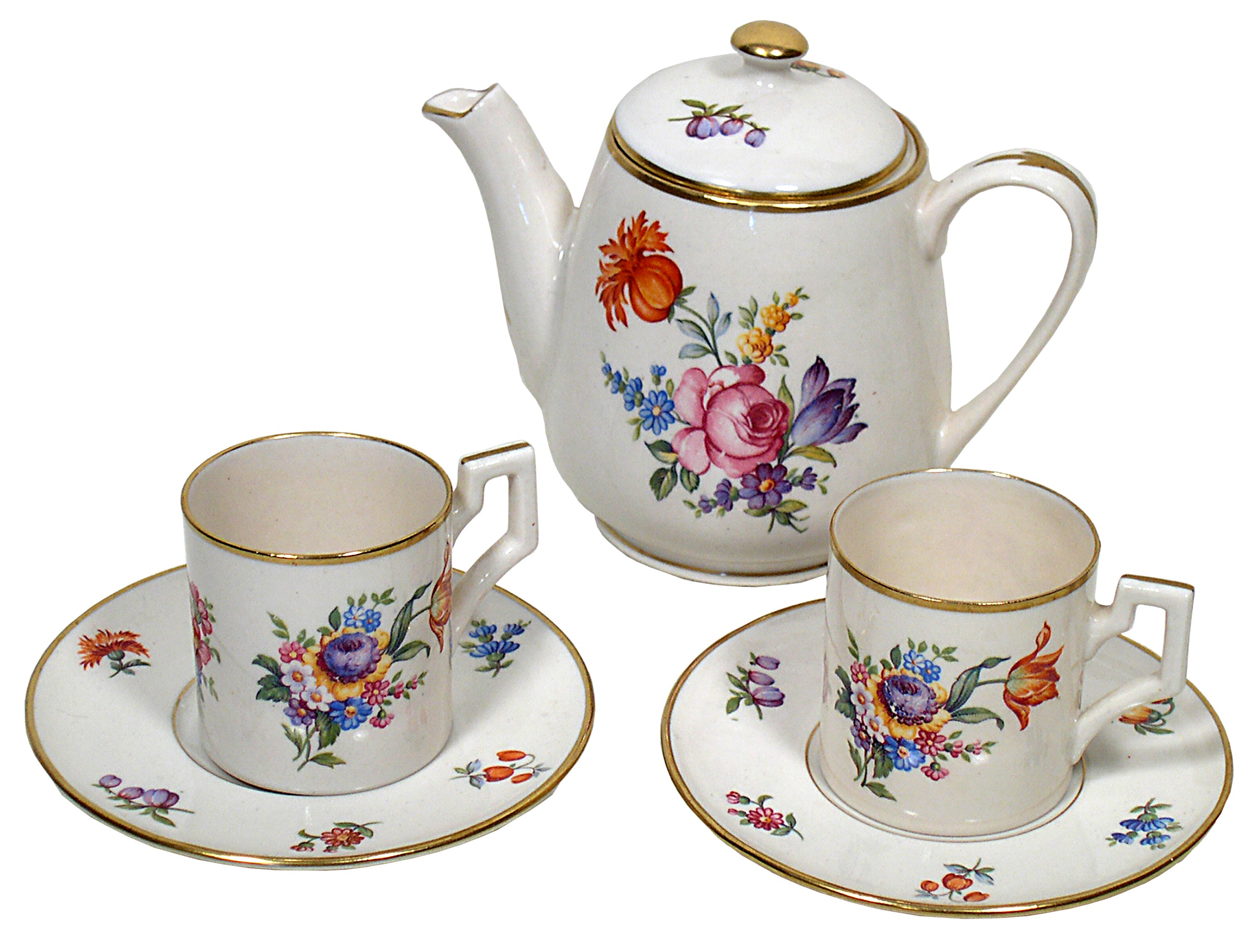 Flower tea set free image download