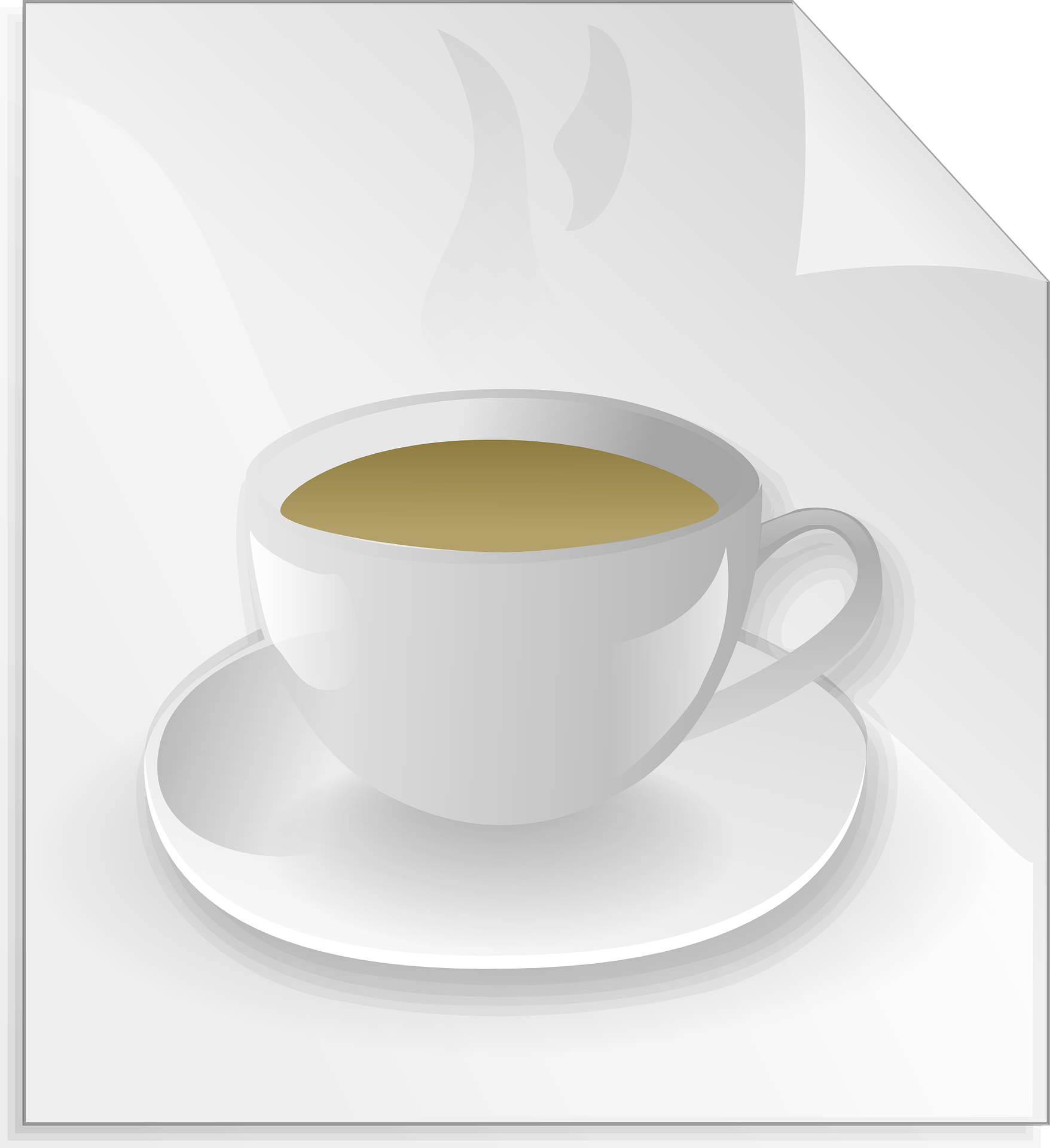Drawn Cup Of Hot Chocolate On A White Sheet Free Image Download