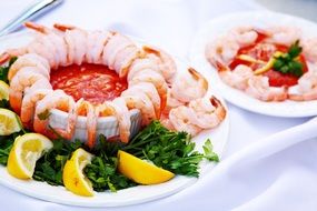 nice and tasty seafood presentation