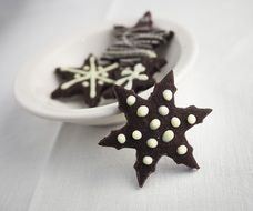 star form Chocolate Biscuits