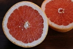 Half tasty Grapefruit Fruit Sweet Food