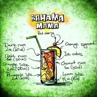 recipe of bahama mama cocktail