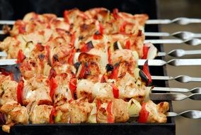 kebab with vegetables in Turkey