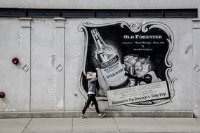 Advertisement on a wall