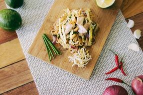 Noodles Cutting Board