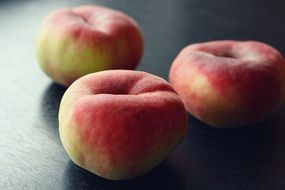 fresh saturn Peaches closeup