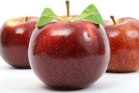 perfect red shiny apple