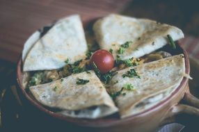 Quesadilla is mexican food