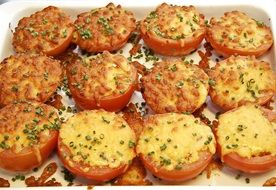 Tomatoes with Gratin Cheese