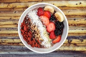 fruit bowl for breakfast