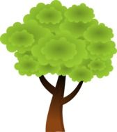 clipart,picture of green tree