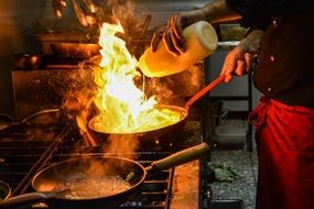 flambÃ©ed food