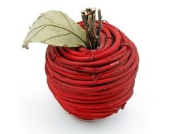 red apple, rope decor
