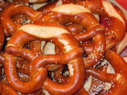 traditional soft Pretzels, Laugenbrezeln