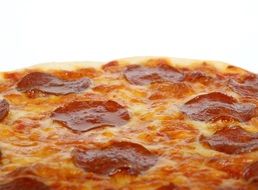 american pizza close up