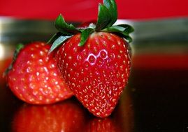 fresh Red Strawberry close up