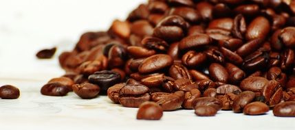 tasty roasted coffee beans