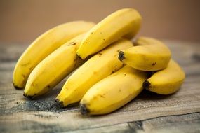 Delicious healthy yellow bananas for diet