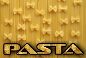 pasta varieties with "PASTA" text