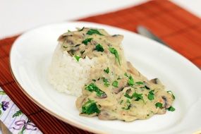 Mushroom Rice meal