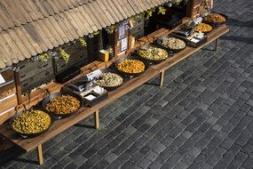 Picture of street market in Prague