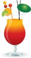 caribbean cocktail as a graphic image