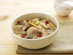 Pork Soup China Food served