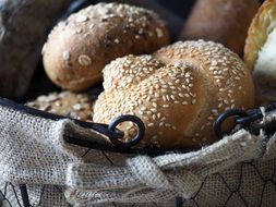 bread basket close up