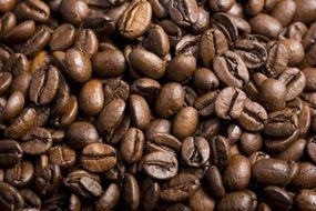 medium roasted Coffee Beans, background