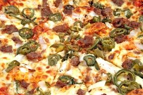 delicious pizza close-up