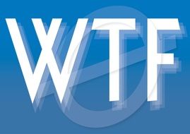 wtf text poster