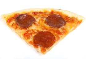 piece of pepperoni pizza