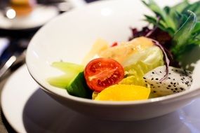 healthy salad in a plate