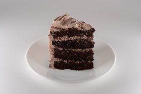 chocolate cake with cream