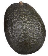 ripe avocado with dark green skin