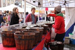 Food fair in Copenhagen in Denmark