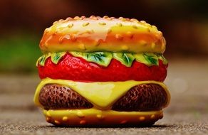 ceramic Cheeseburger decoration