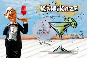 recipe of fresh kamikaze drink