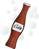 Beverage Bubbles Cola Drink drawing