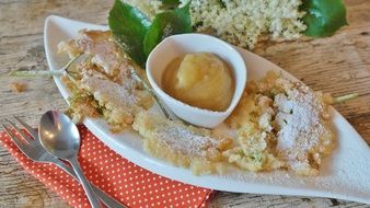 sweet desert with sambucus