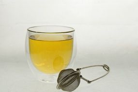 glass of green tea