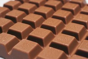 milk Chocolate close up