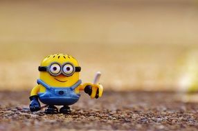 minion with banana funny toy