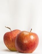 two red apples still life