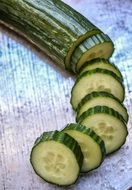 Green Cucumber Slices freshness