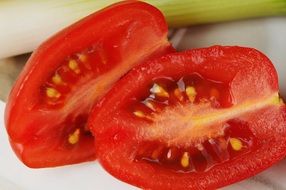 sliced Tomatoe Spring Vegetables